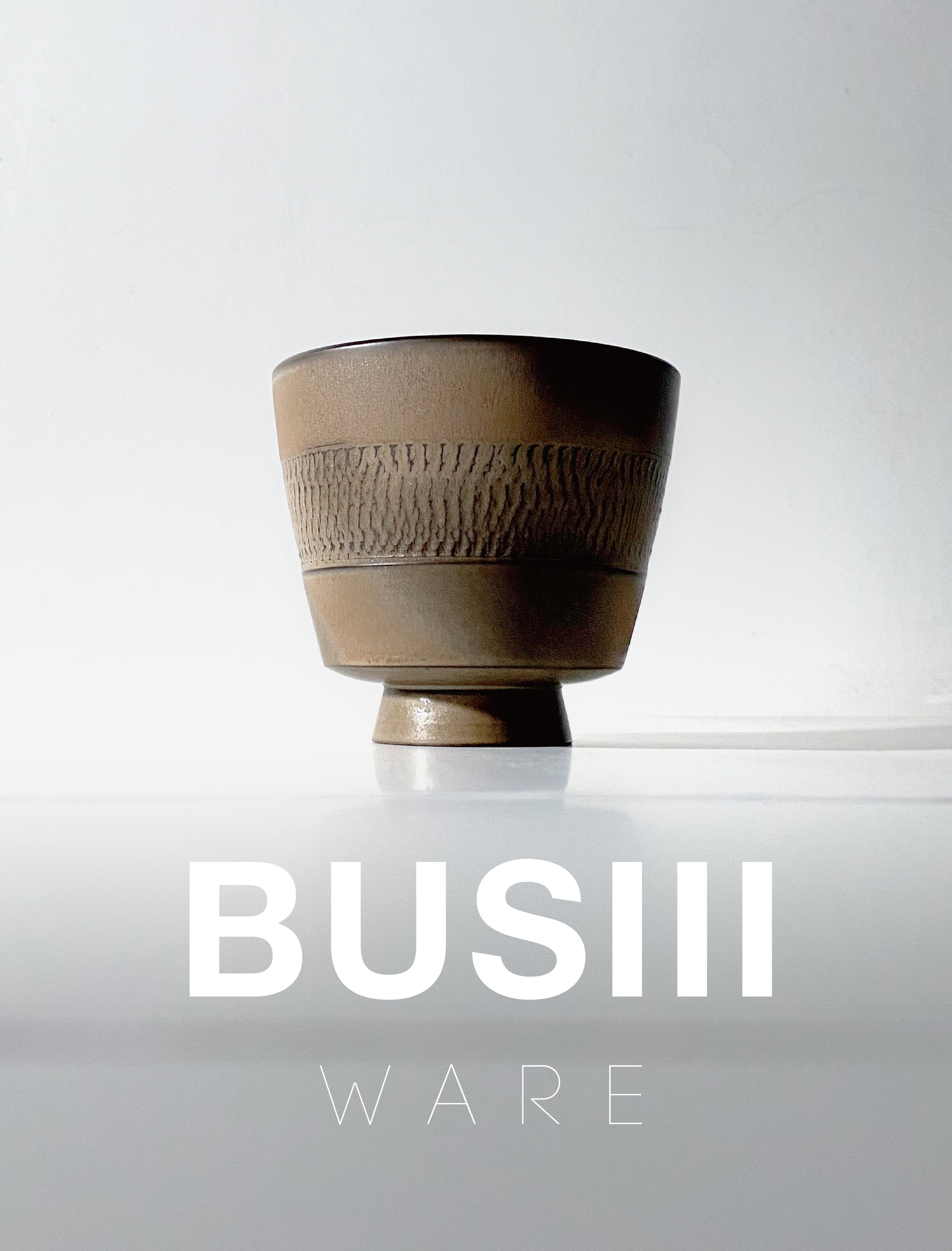 BUSIII Ceramic | Original handmade texture lines retro ceramic cup