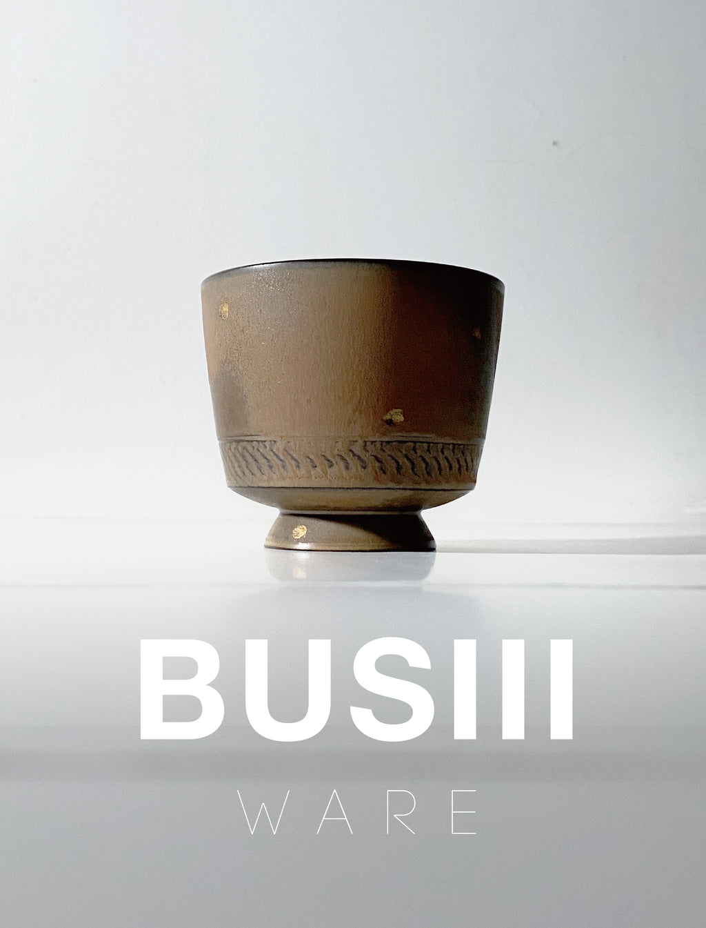 BUSIII Ceramic | Original handmade ripple retro texture ceramic cup