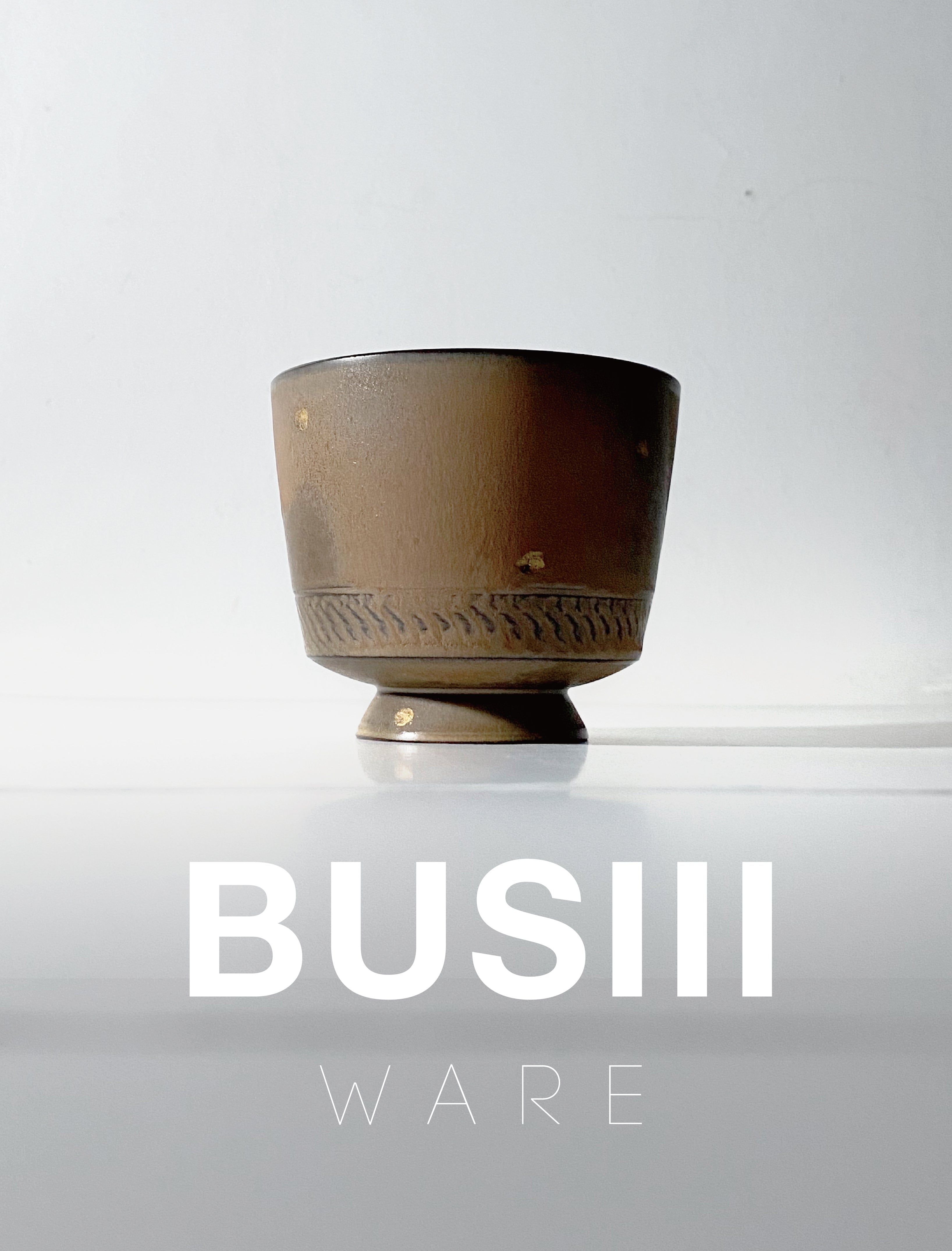 BUSIII Ceramic | Original handmade ripple retro texture ceramic cup