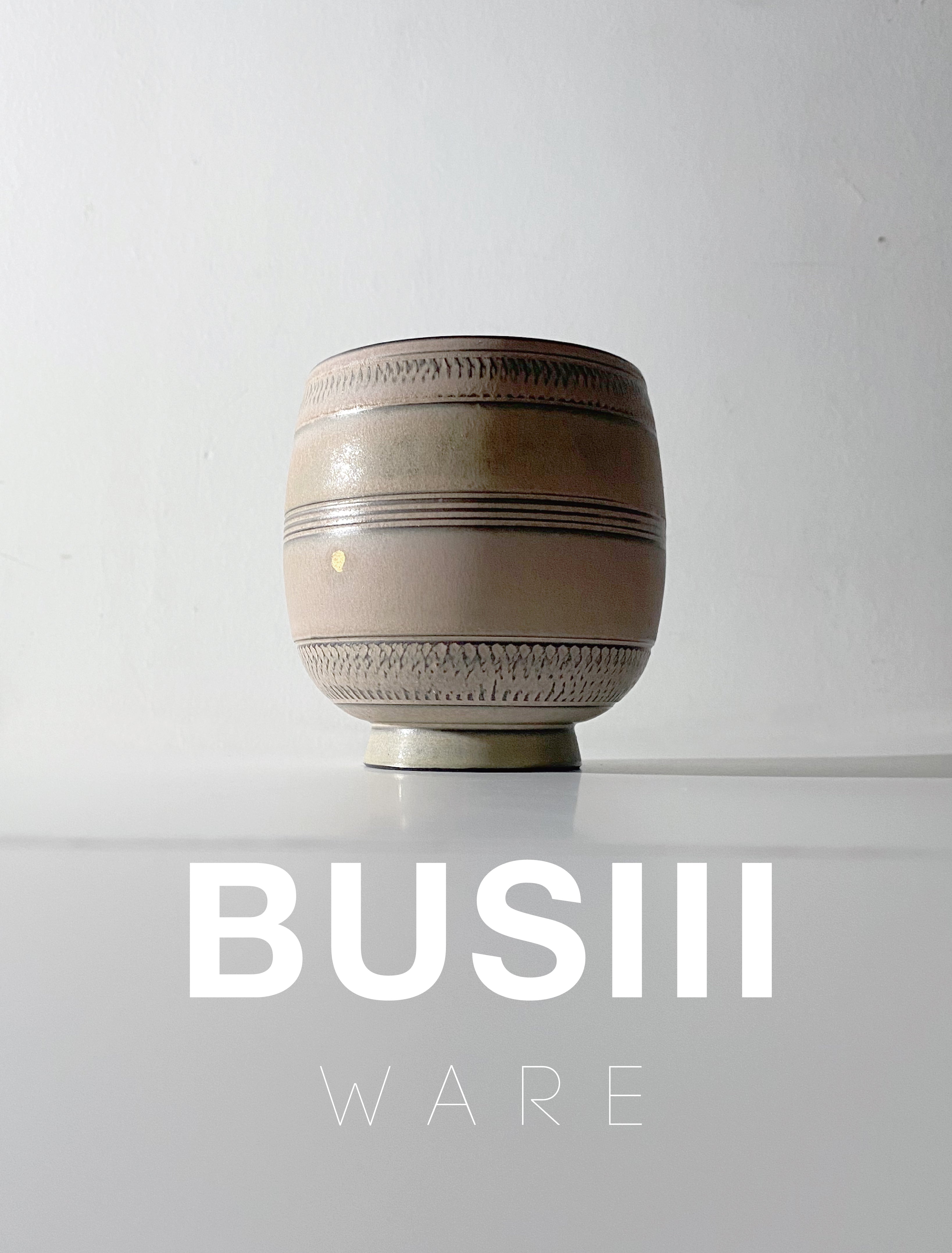 BUSIII Ceramic | Creative hand drawn lines, retro rough pottery ceramic cup