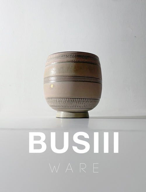 BUSIII Ceramic | Creative hand drawn lines, retro rough pottery ceramic cup