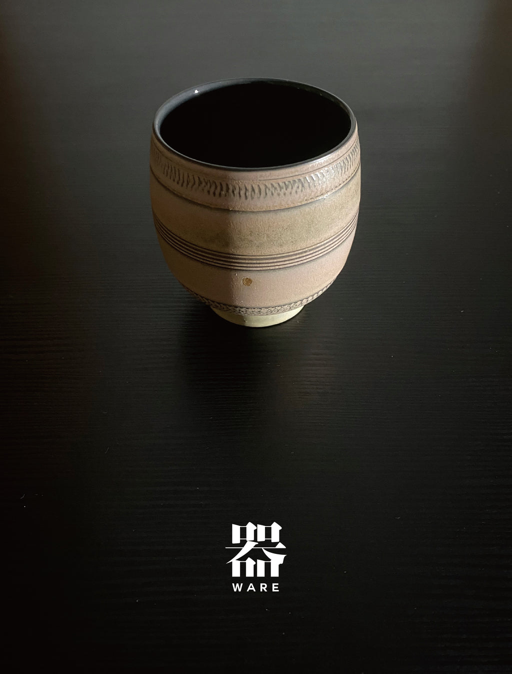 BUSIII Ceramic | Creative hand drawn lines, retro rough pottery ceramic cup