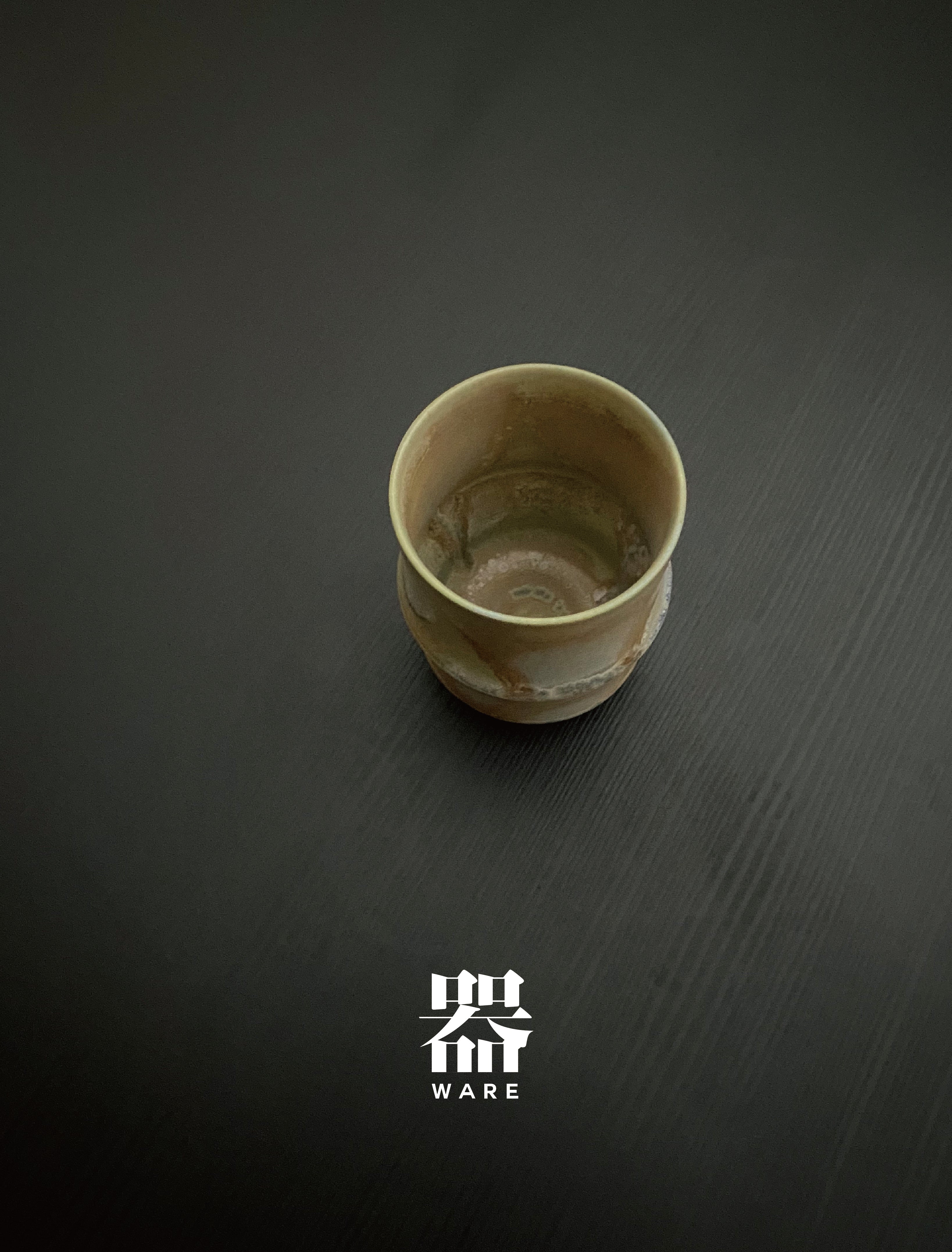 BUSIII Ceramic | Original handmade bamboo node unglazed wood fired ceramic cup