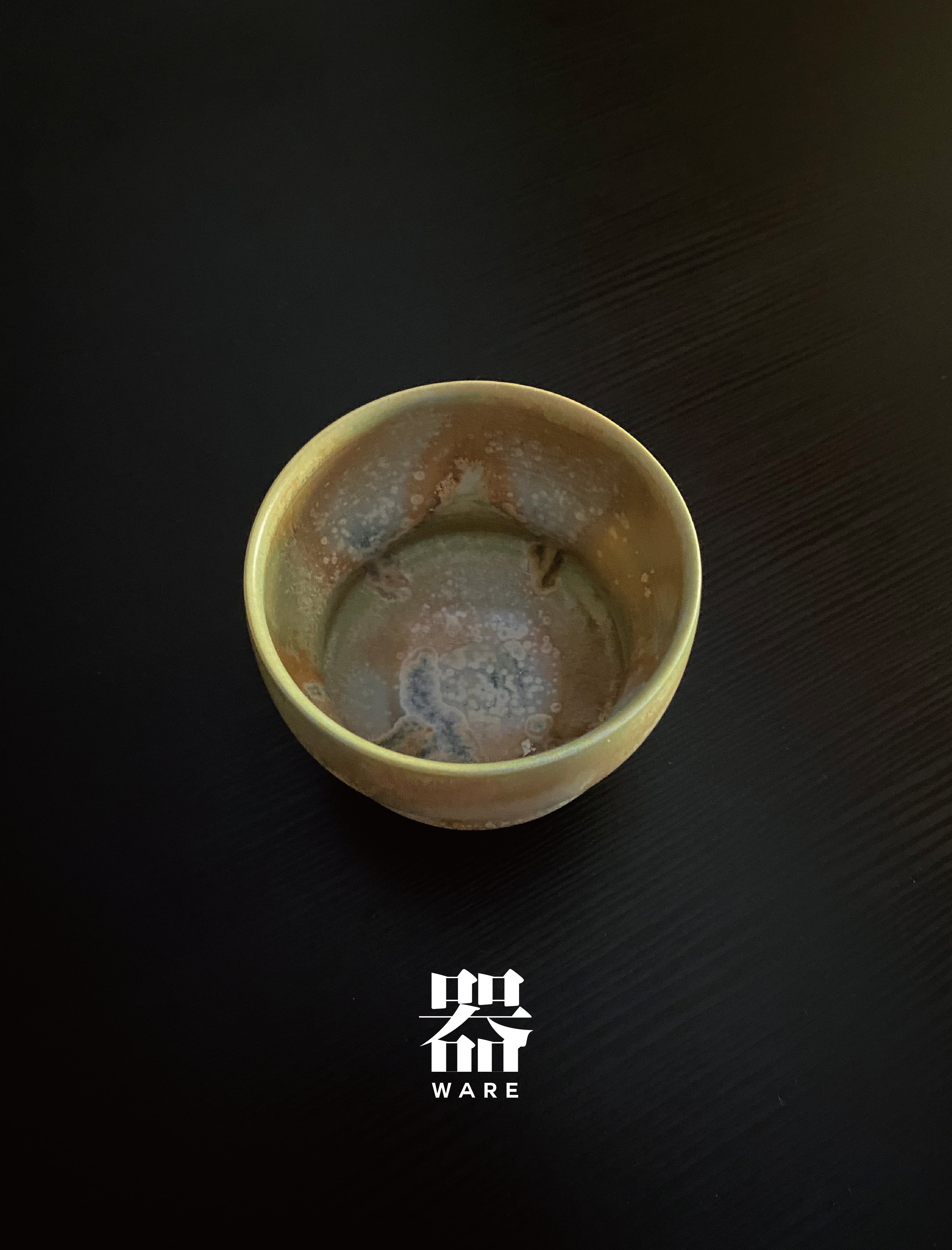 BUSIII Ceramic | Hand drawn embryo kiln transformed crystalline glaze ceramic cup