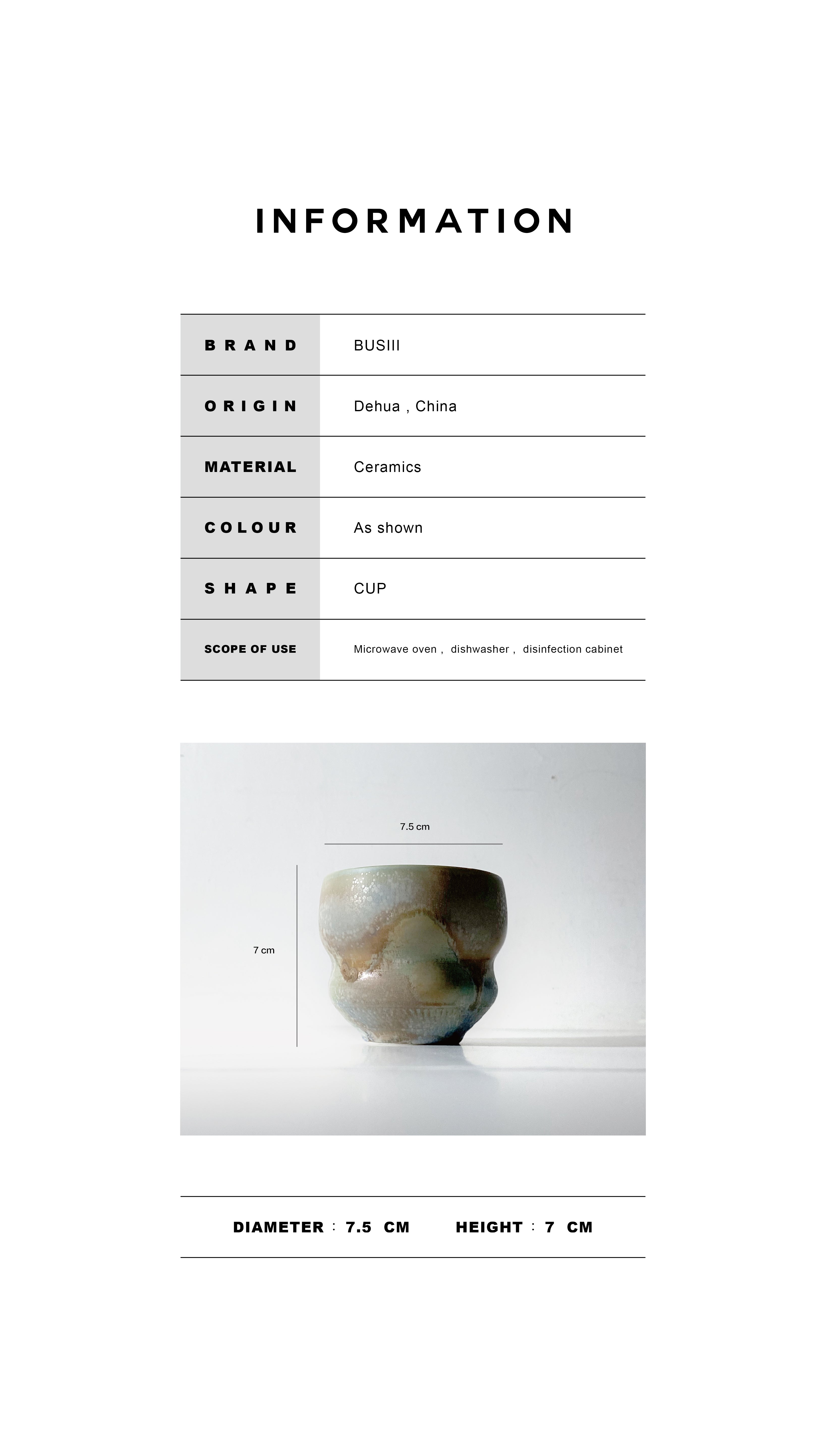 BUSIII Ceramic | Hand drawn embryo kiln transformed crystalline glaze ceramic cup