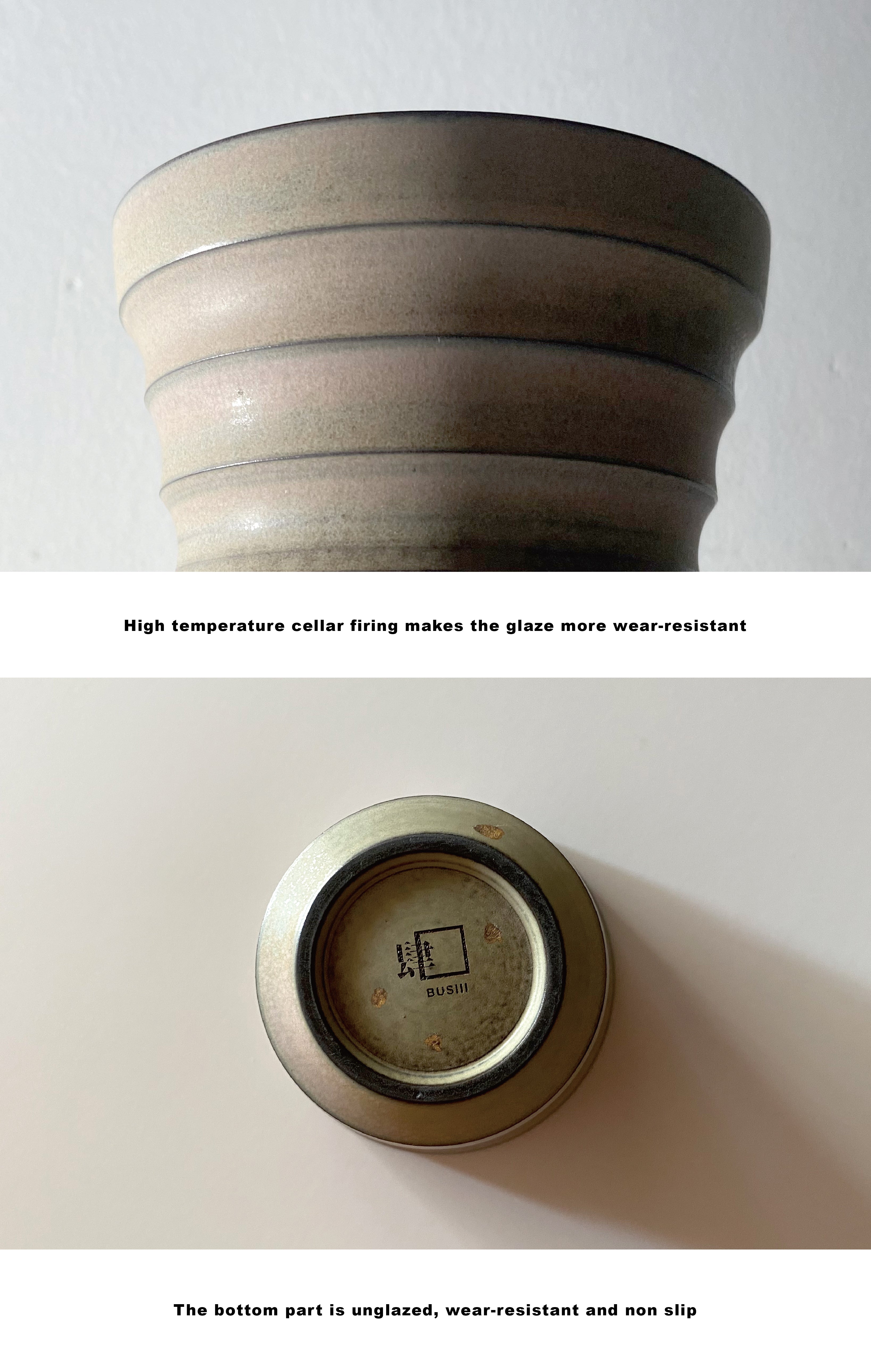 BUSIII Ceramic | Original handmade coarse pottery ceramic cup