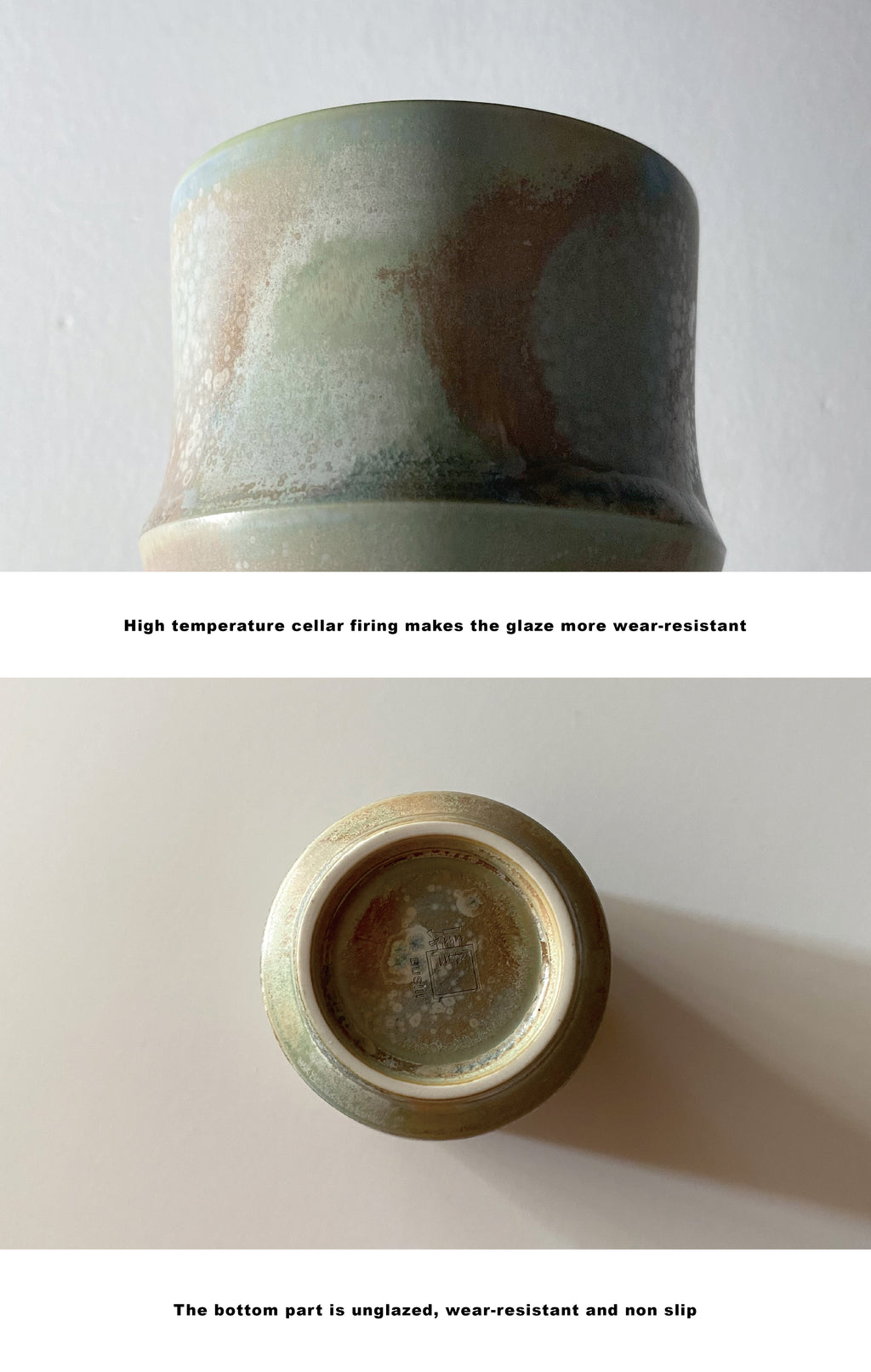 BUSIII Ceramic | Original handmade bamboo node unglazed wood fired ceramic cup