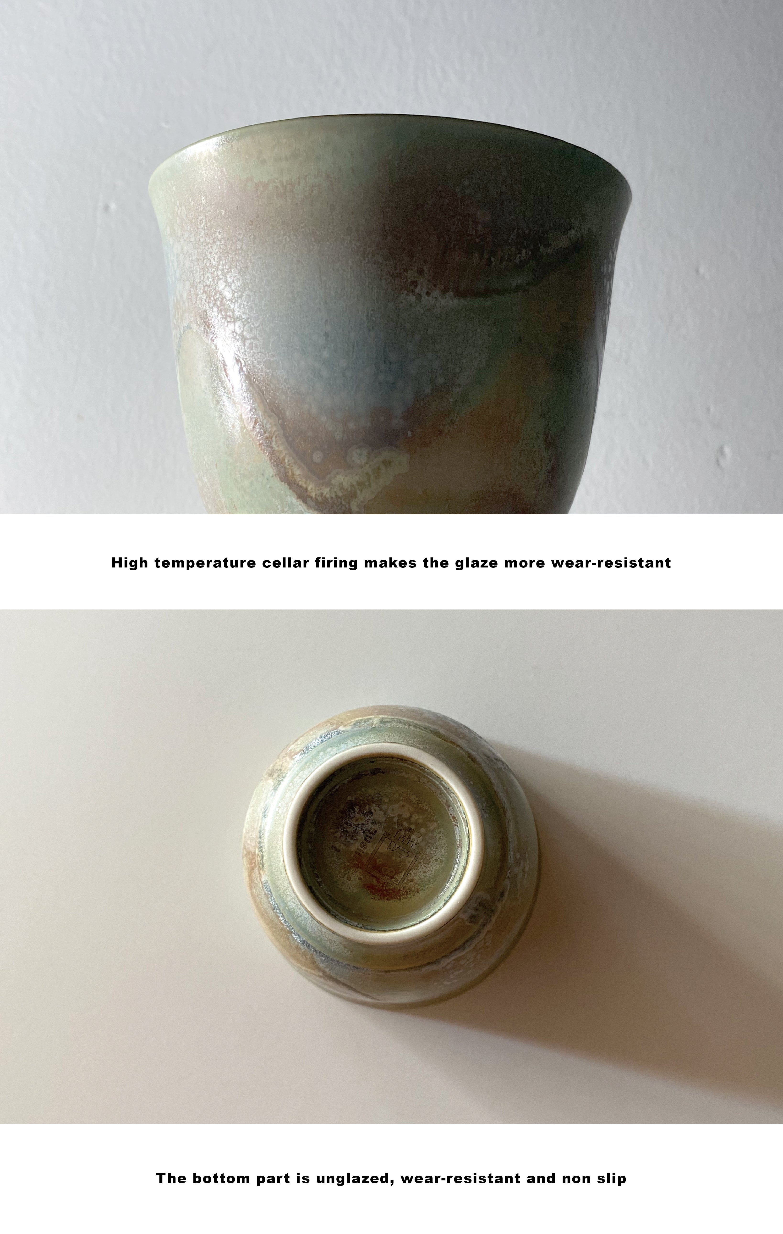 BUSIII Ceramic | Handmade rough pottery kiln glazed ceramic cups