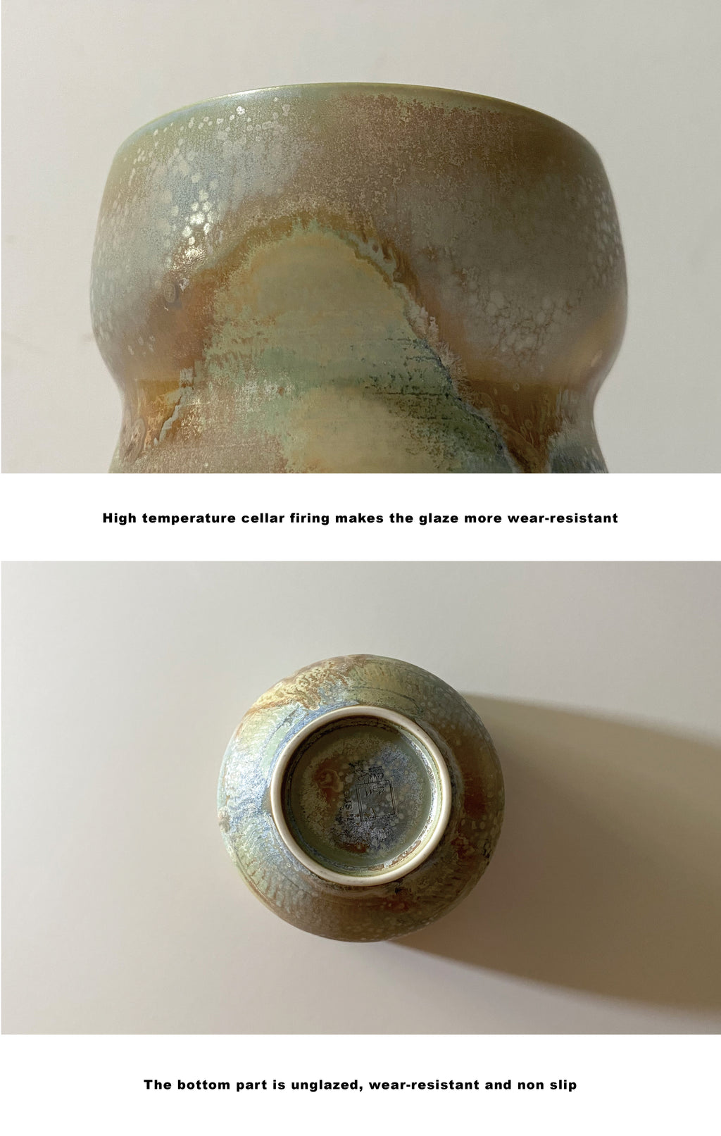 BUSIII Ceramic | Hand drawn embryo kiln transformed crystalline glaze ceramic cup