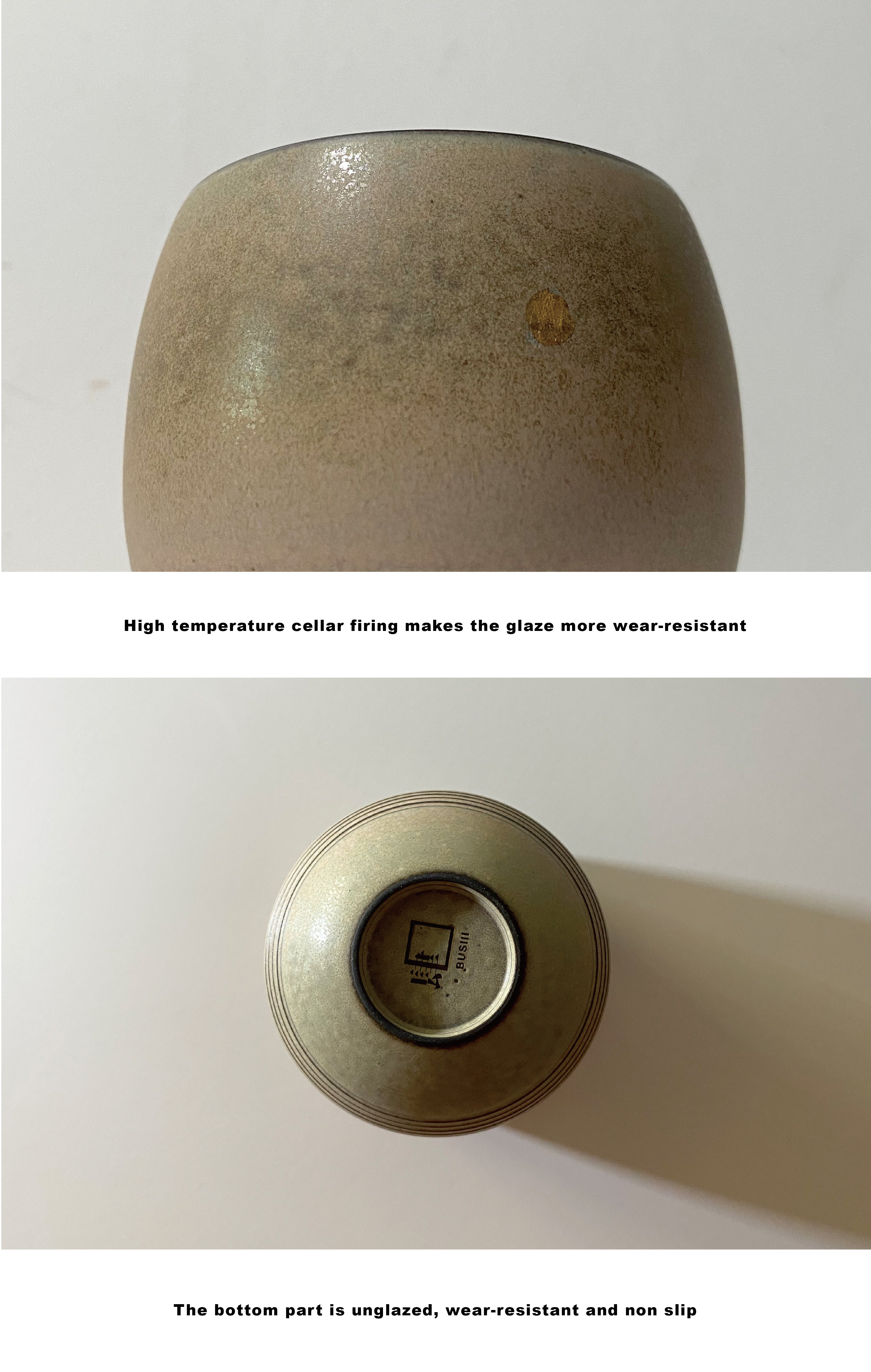 BUSIII Ceramic | Handmade rough pottery retro texture ceramic cup
