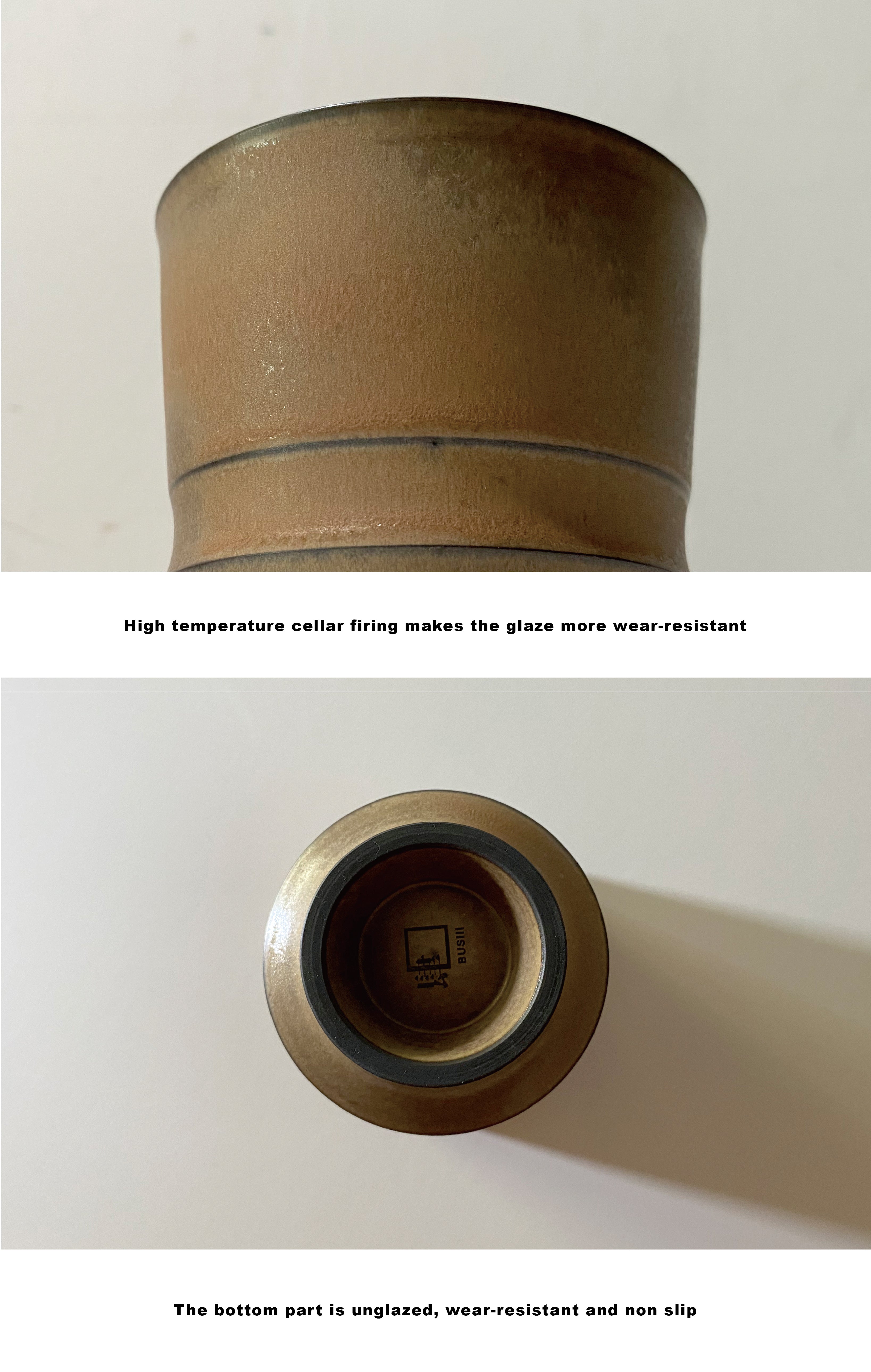 BUSIII Ceramic | Original handmade rough pottery retro ceramic cup