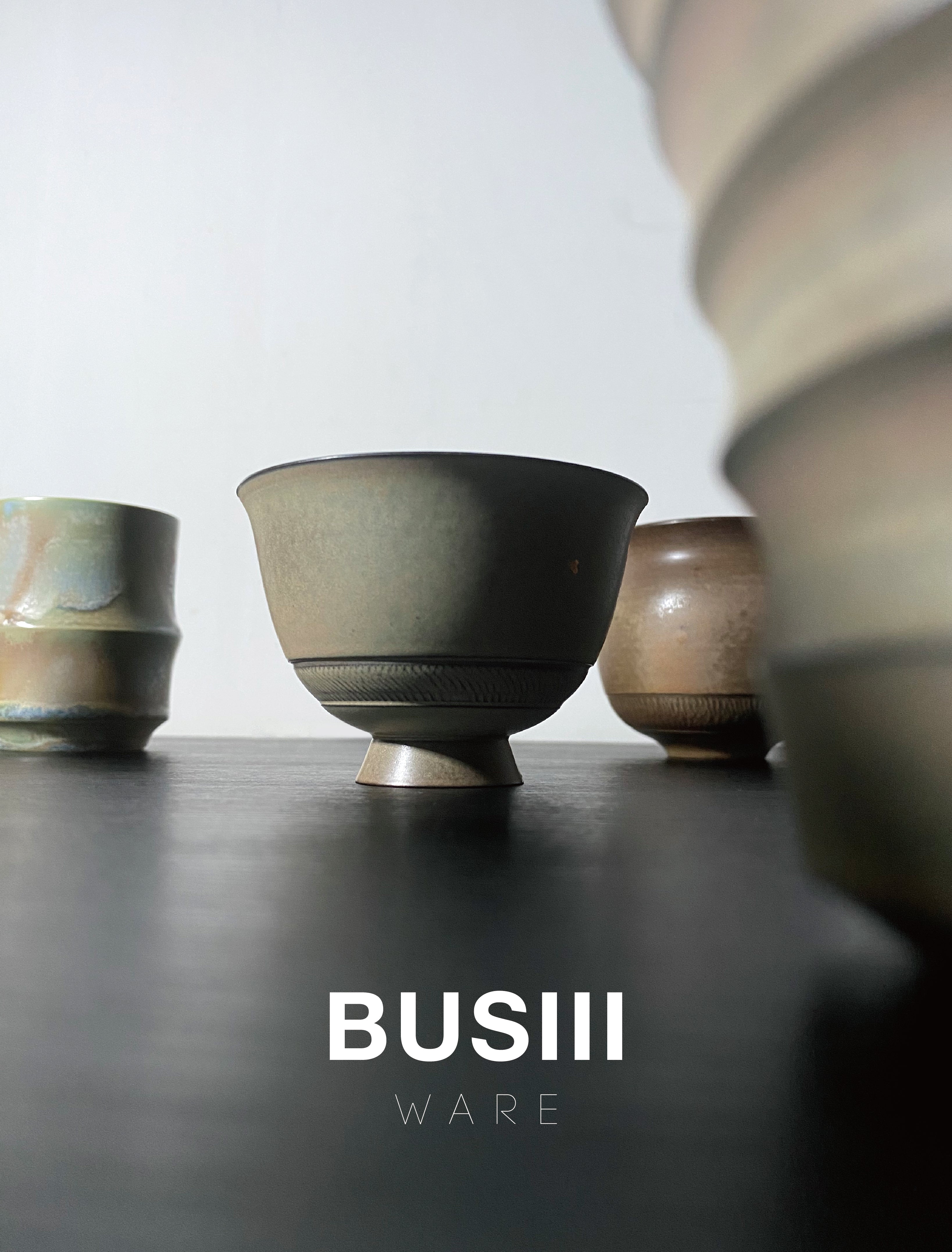 BUSIII Ceramic | Original handmade rough pottery lines retro ceramic cup